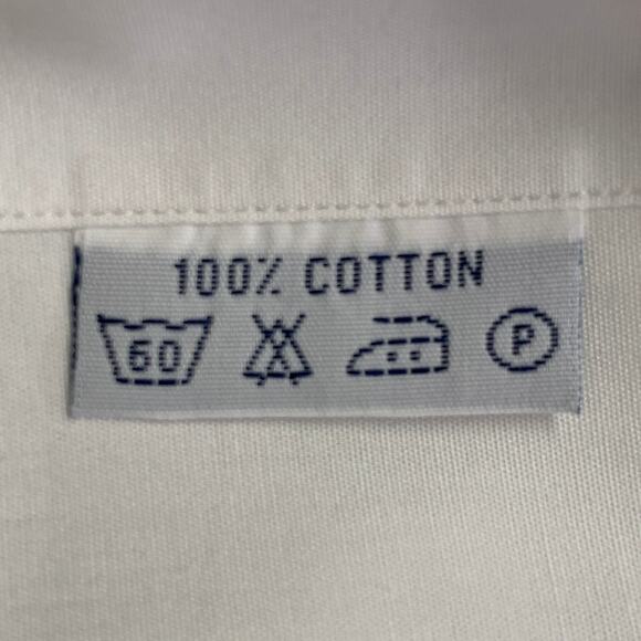 BRIONI Size L White Cotton French Cuff Tuxedo Long Sleeve Shirt - Picture 5 of 7